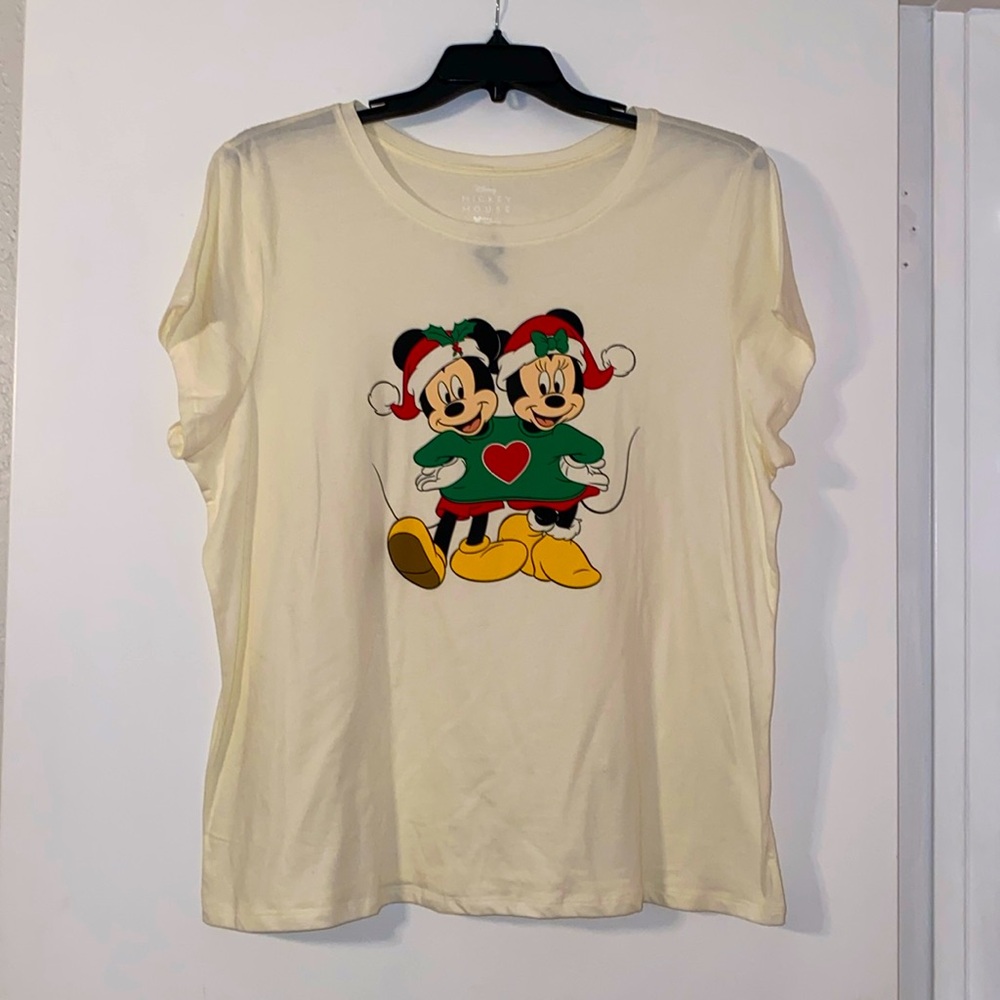 Mickey and Minnie BNWT Holiday Plus Size Disney Shirt 2X
